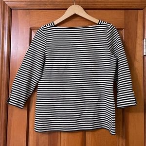 Talbots boat neck striped top